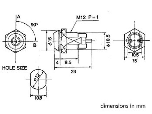 Cerradura Llave Tubular Pequeña