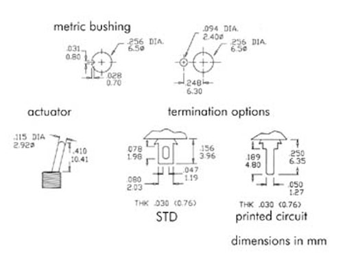 Interrupteur Commutateur à Levier Petit 2P 3C