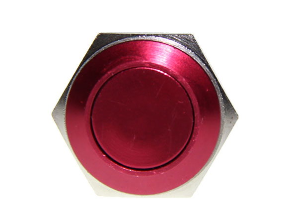 Panel-Mount Anti-Vandal Push Button Switch - 1NO - Red