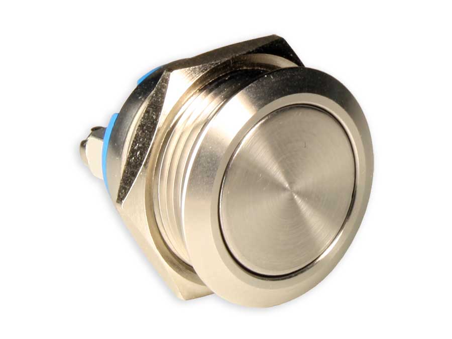 SWITCHTRONIX Serie 19 - Anti-vandal Panel Pushbutton Without Interlocking - IP65 - Ø19 mm - 1NO - Screws