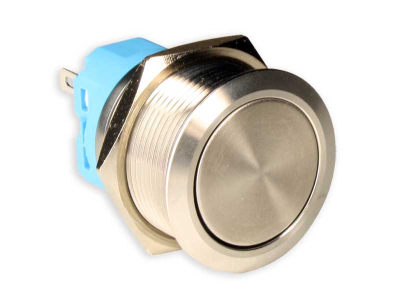 SWITCHTRONIX Serie 22 - Botão do Painel Antivandalismo Sem Intertravamento - IP66 - Ø22 mm - 1NO + 1NF
