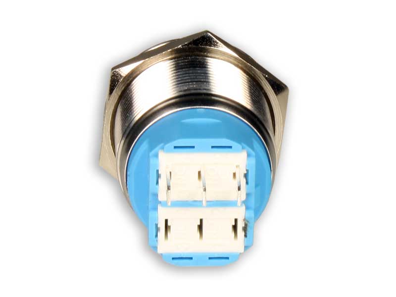 SWITCHTRONIX Serie 22 - Anti-vandal Panel Pushbutton Without Interlocking - IP66 - Ø22 mm - 1NO + 1NC