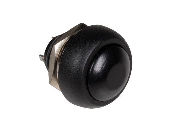 SWITCHTRONIX Serie 29 - Botão de Pressão Painel - 1NA - Preto