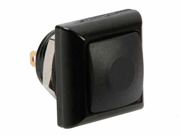 Serie 31 - Panel-Mount Push Button Switch - 1NO - Black - R1397