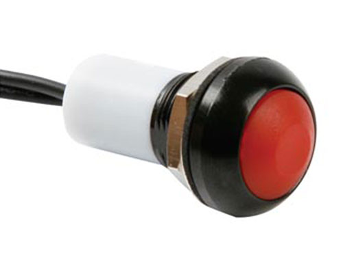 Serie 32 - Panel-Mount Push Button Switch with Wires - 1NO - Red - R1395R