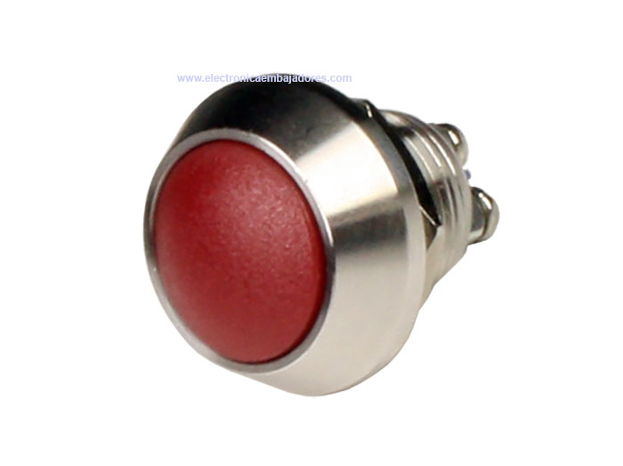 Serie 29 - Panel-Mount Push Button Switch - 1NO - Red - IP65 - Screw Connection - DSKPM12SBSNSN2PR000 RED