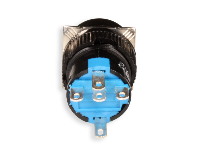 SWITCHTRONIX Serie 74 - Push Button with Interlocking - Ø16 mm - 1NO + 1NC - LED Red 24 V