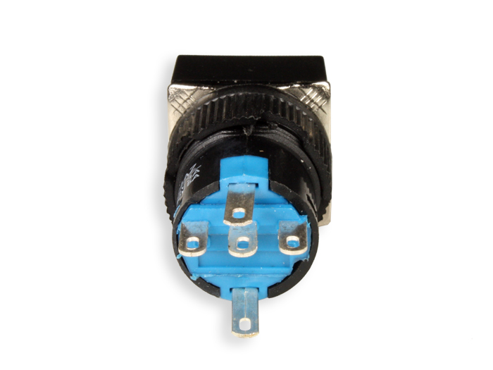 SWITCHTRONIX Serie 75 - Push Button with Interlocking - Ø16 mm - 1NO + 1NC - Neon Red 220 V