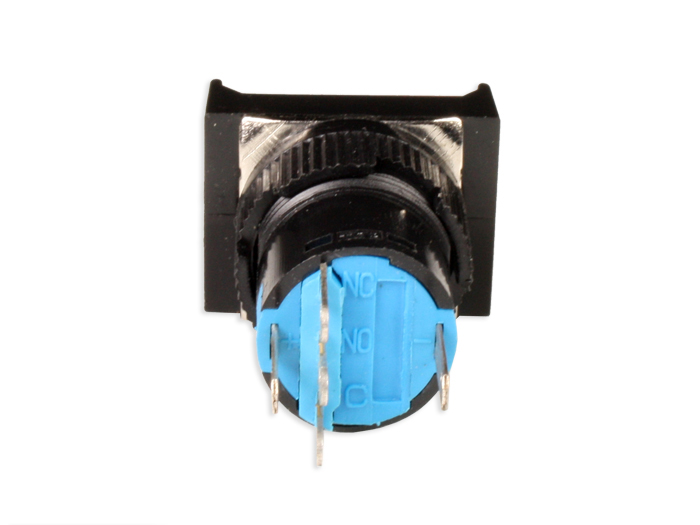 SWITCHTRONIX Serie 77 - Push Button without Interlocking - Ø16 mm - 1NO + 1NC - Neon Red 220 V