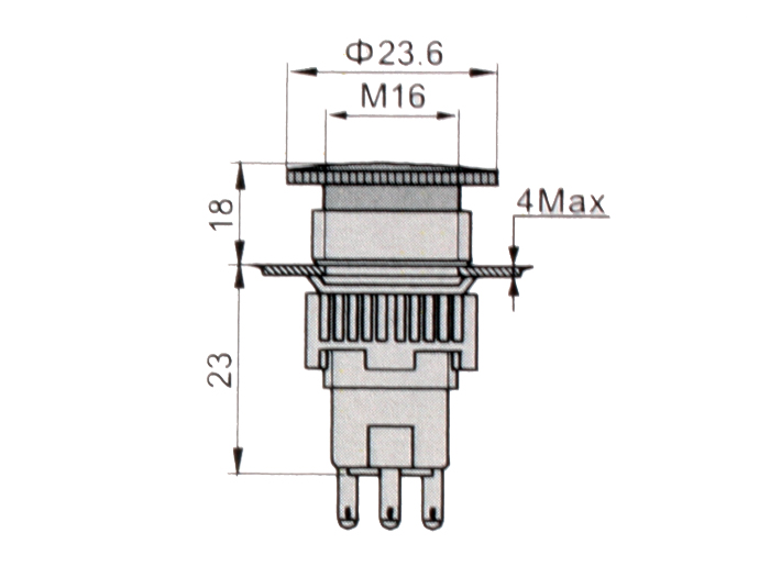 SWITCHTRONIX - Ø16 mm 1NO + 1NC Mushroom Stop Button - Ø23 mm Mushroom Emergency Button - Twist to Release