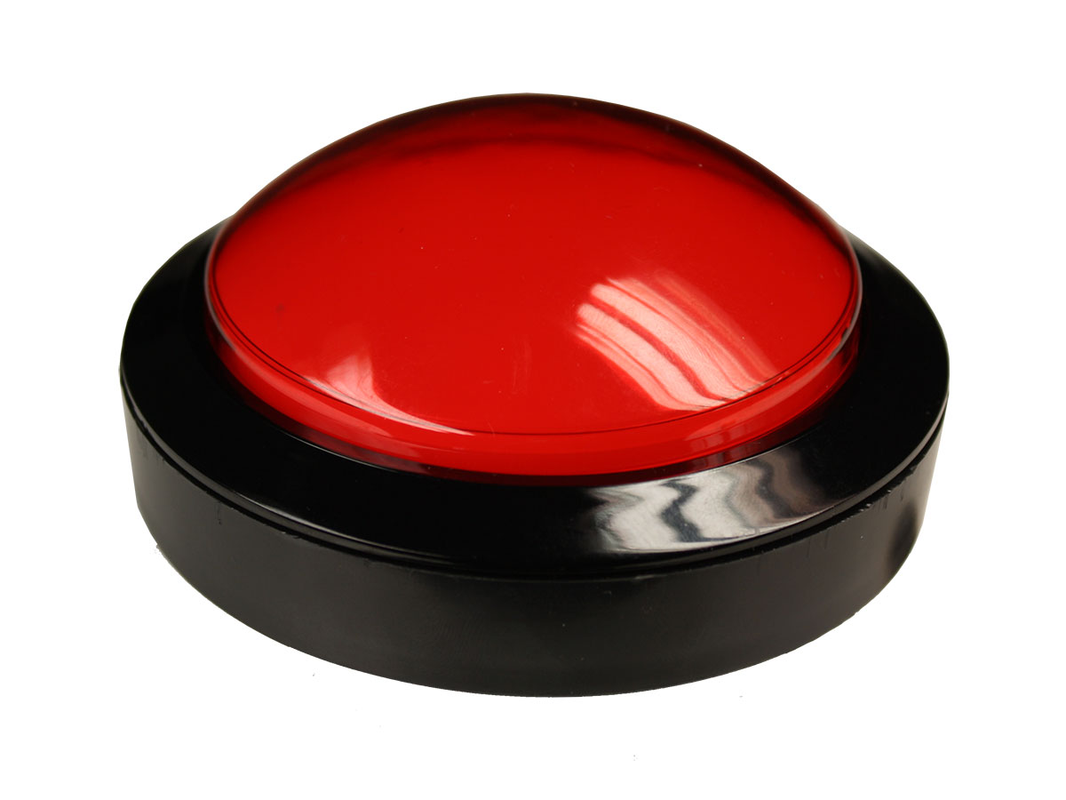 Serie 95 - Bouton-Poussoir Arcade Géant Rond Panneu - Ø100 mm - Lumineux  Jaune - LED 12 V