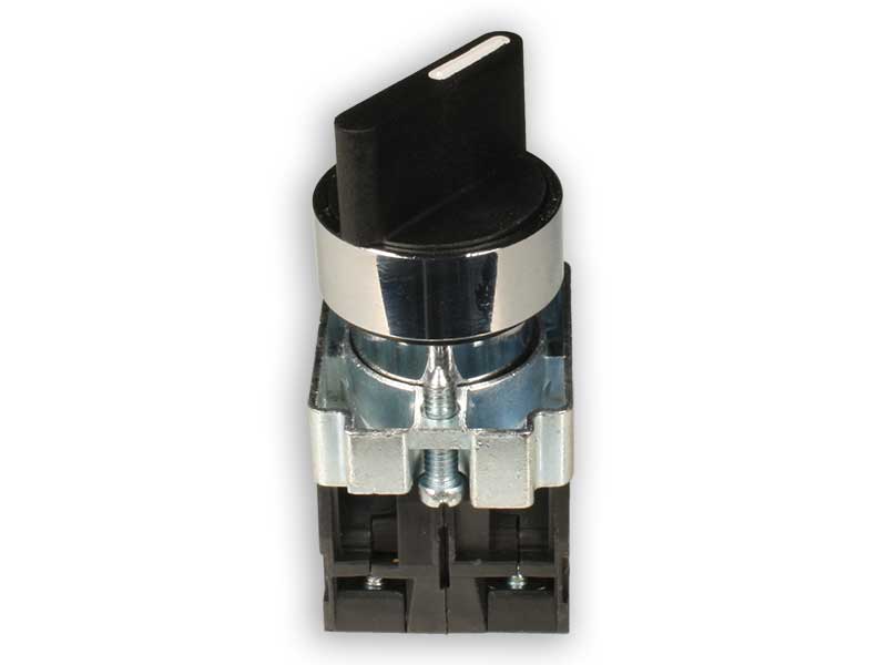 Serie BZ - Selector Actuator 2 Positions - 1 Fixed or Maintained and the second Momentary - Ø22.5 mm