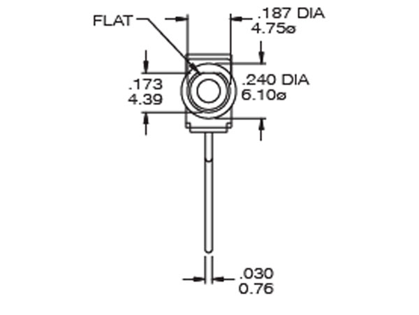 1NO Printed Circuit Board Push Button