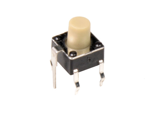 Bouton-Poussoir pour Circuit Imprimé - 1NO - Touche Tactile