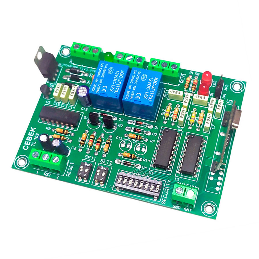 Cebek TL-102 - Receptor RF 2 canales 12..24VCC - TL-1