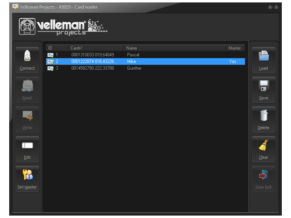 Velleman WSHA8019 - Kit - Proximity Card Reader with USB Interface - K8018