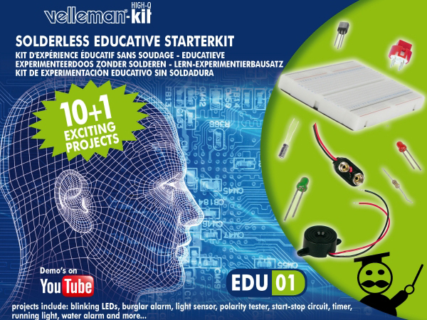 Kit - experimento educacional - sem solda - EDU01