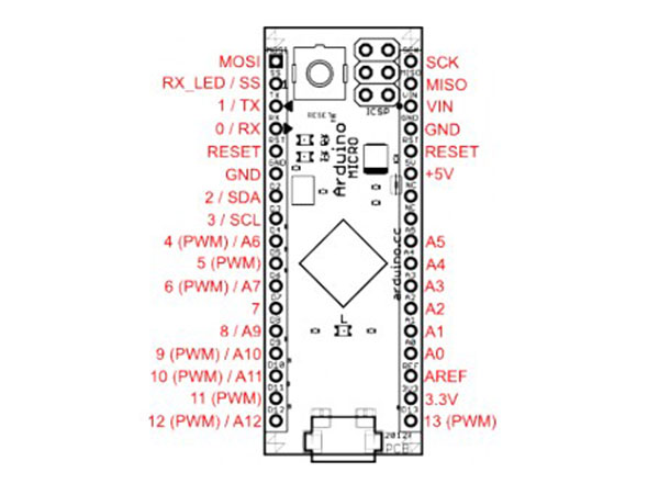 Arduino pro micro схема подключения