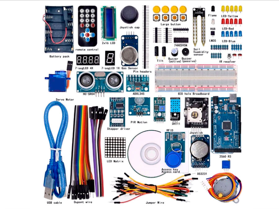 KIT ARDUINO - PROYECTO SUPER STARTER KIT ARDUINO MEGA 2560 R3