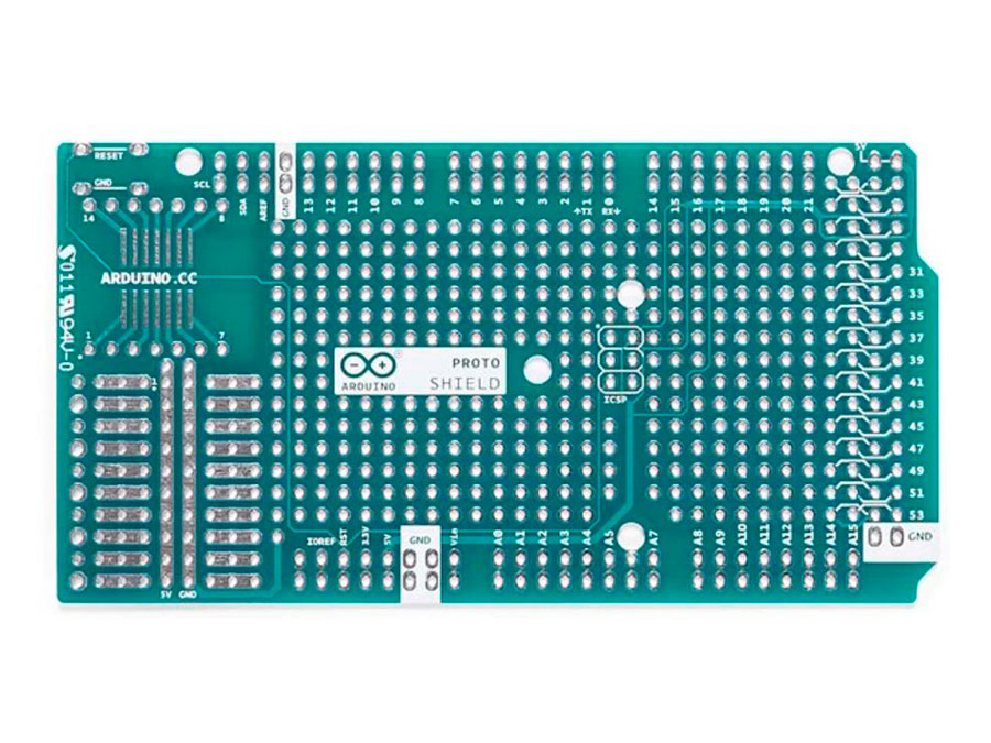 Arduino Arduino Mega Proto Shield Rev3 (PCB) - Carte prototype pour Arduino Mega - A000080