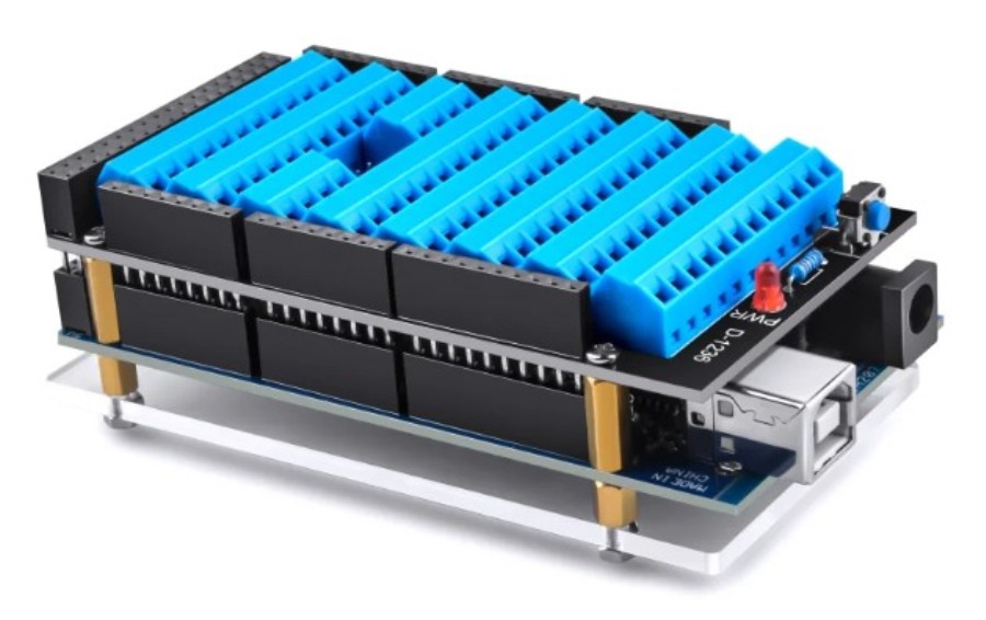 52Pi EP-0166 - Módulo de expansión para Arduino MEGA 2560 R3 con puertos, botón de reset y LED