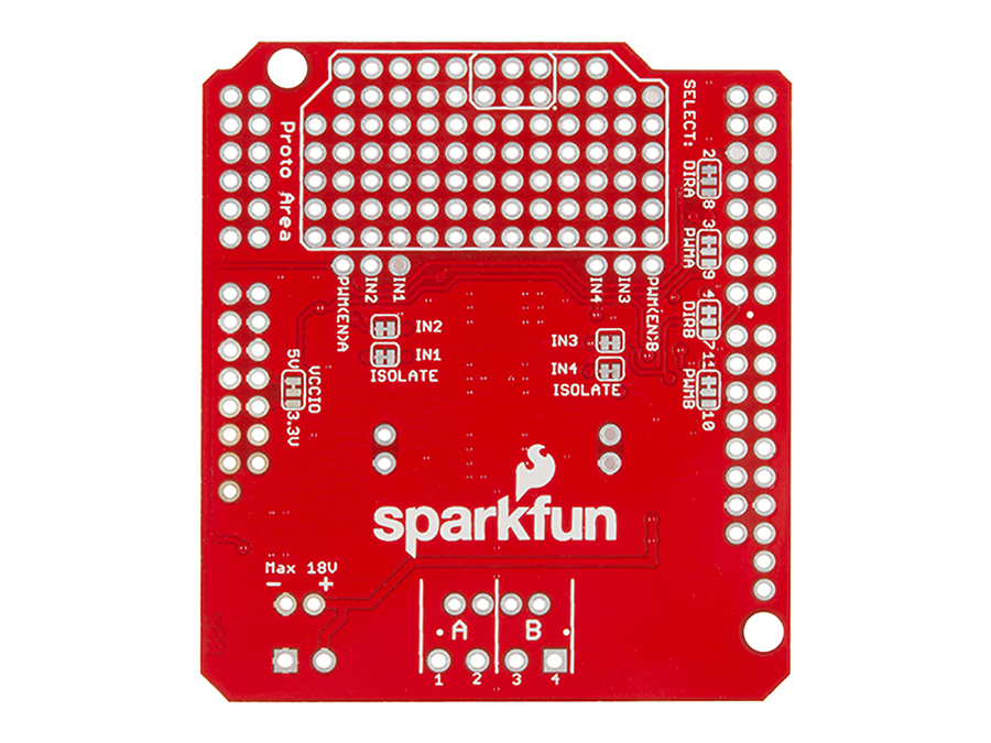 Sparkfun Ardumoto - Motor Driver Shield - Contrôleur de moteur - DEV-14129