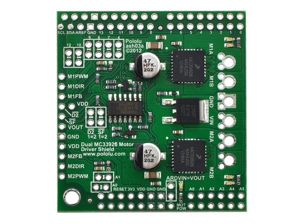 Pololu - Arduino Motor Driver DUAL MC33926 POLOLU - 2503