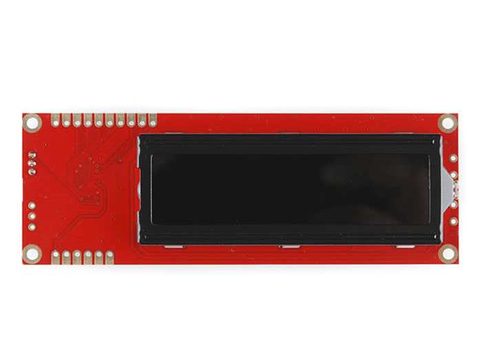 16 x 2 Alphanumeric RS232 Serial LCD - White on Black - LCD-09395