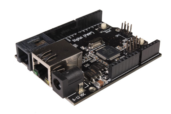 Nabduino 1.2 - Placa com PIC18F67J60 e Conexão Ethernet - 9 V - 41 Mhz