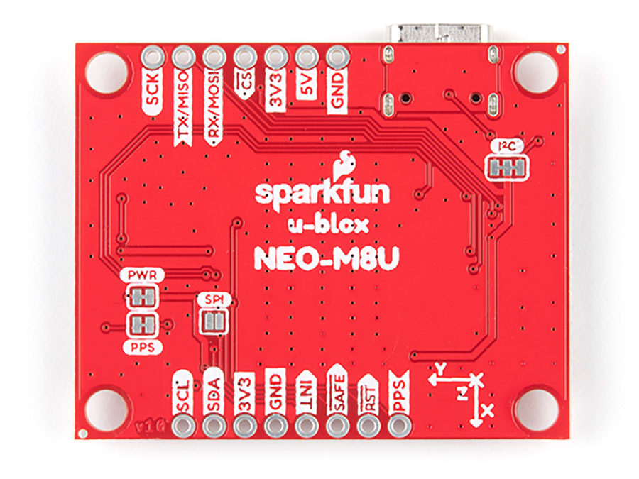 Sparkfun GPS Dead Reckoning Breakout - NEO-M8U (Qwiic) - Módulo GNSS - GPS Dead Reckoning Breakout - NEO-M8U (Qwiic) - GPS-16329