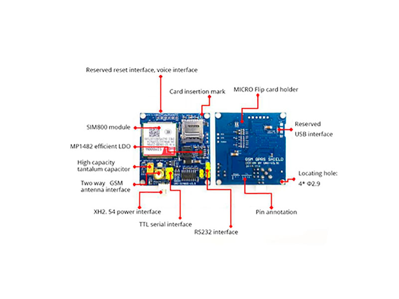 SIM800A - GPRS GSM 900/1800 Mhz Module
