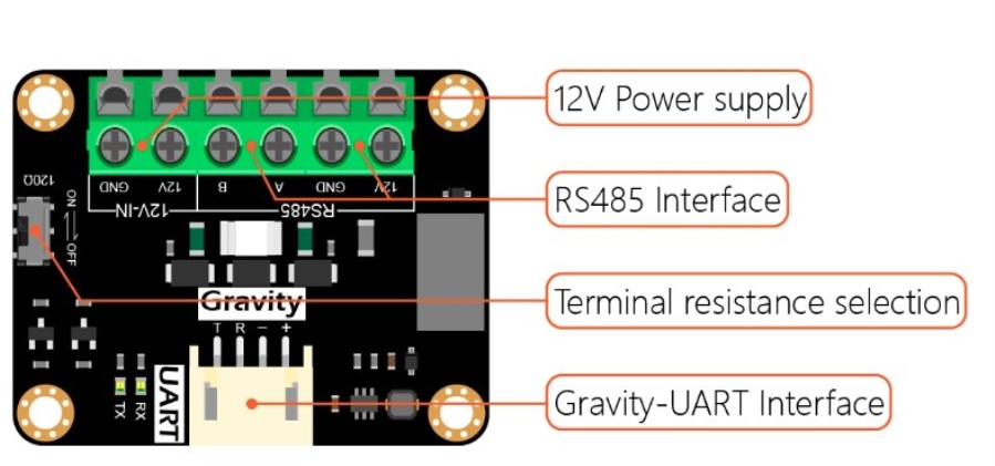 DFRobot DFR0845 - Active Isolated RS485 to UART Signal Adapter Module