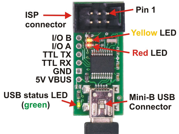Pololu PGM03A - Programmeur USB AVR - 1300