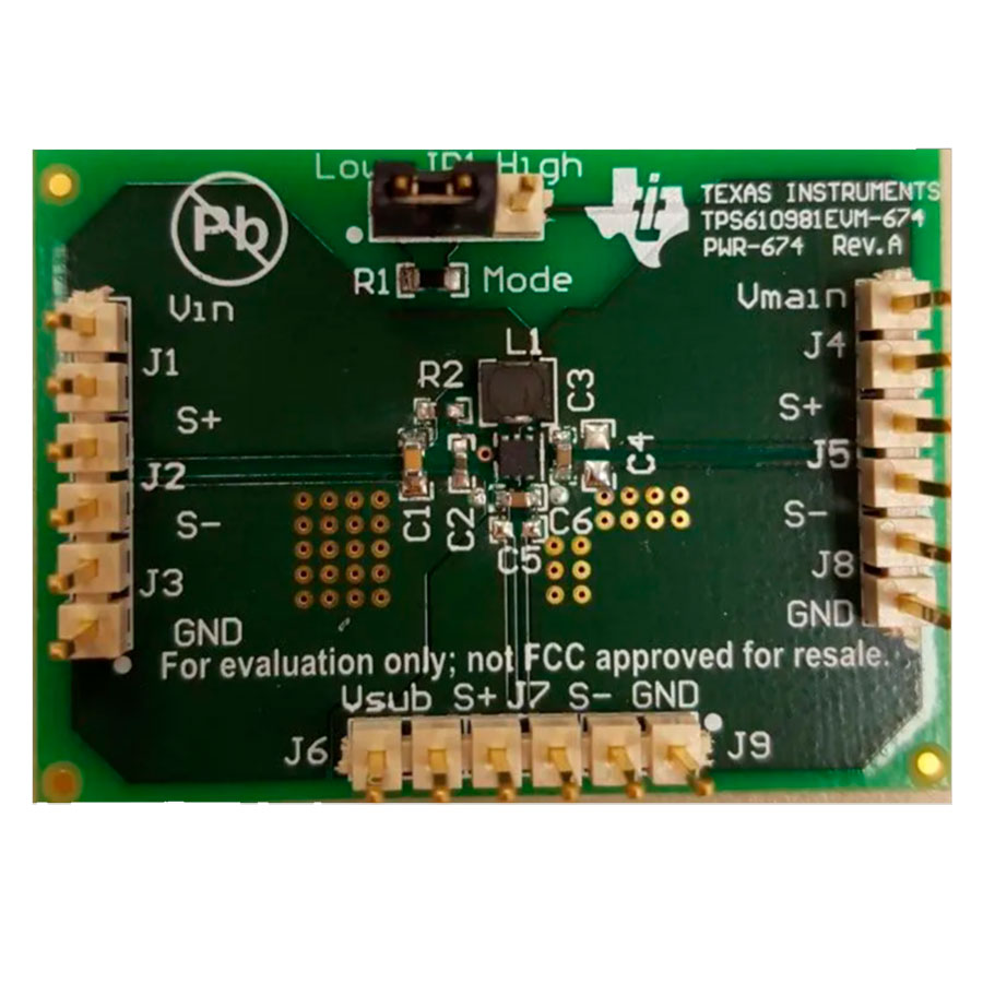 Texas Instruments TPS610981EVM-674 - Tarjeta Evaluación Gestión de Energía