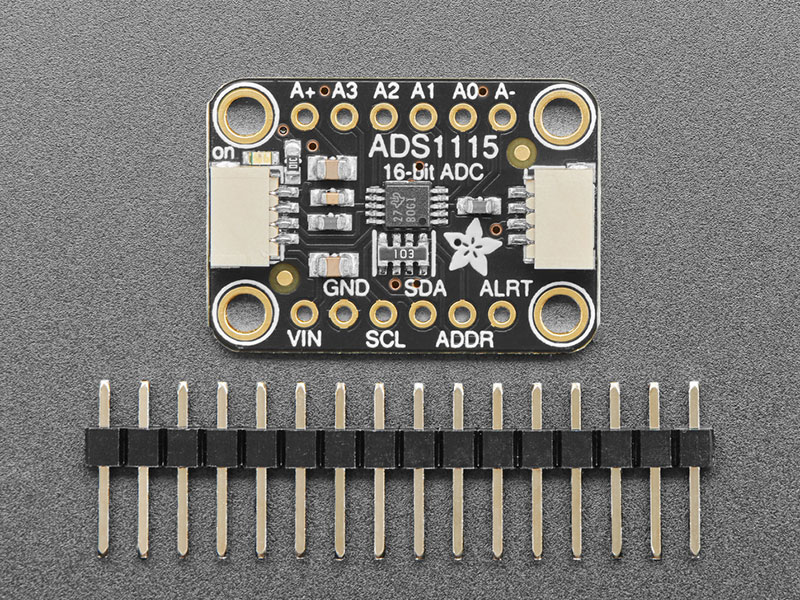 Adafruit ADS1115 16-Bit ADC - ADC - 4 canais com PGA - STEMMA QT / Qwiic - 1085