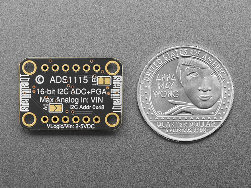 Adafruit ADS1115 16-Bit ADC - ADC - 4 canais com PGA - STEMMA QT / Qwiic - 1085