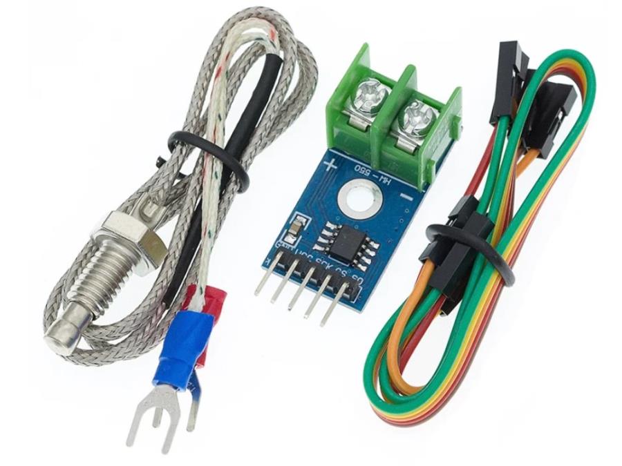 MAX6675K 12 Bit Digital Converter with Type K Thermocouple and Cold Junction Compensation