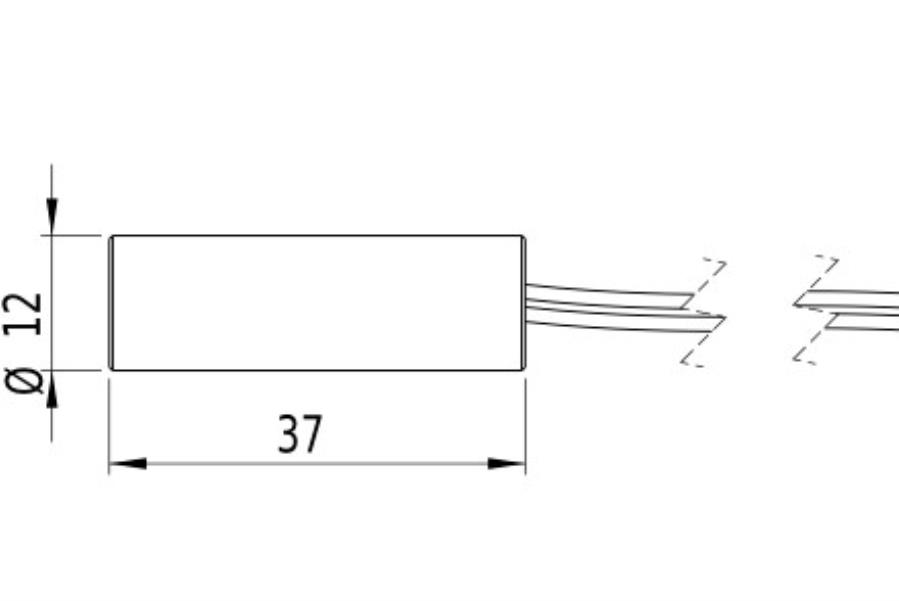 LH 650-16-3(12x38)-PL - 16mW 650nm Class 2 Laser Module - Red line