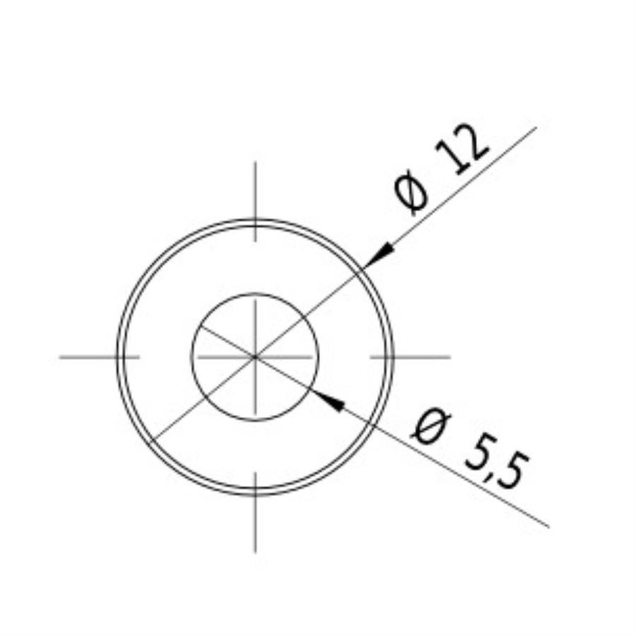 LH 650-16-3(12x38)-PL - 16mW 650nm Class 2 Laser Module - Red line