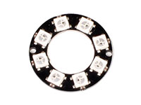 Ring LED Display Module - 8 x WS2812 5050 RGB - 1643