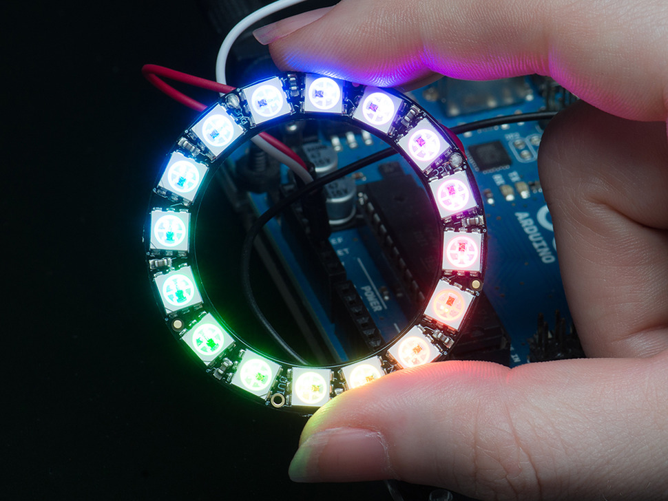 Ring LED Display Module - 16 x WS2812 5050 RGB - 1463
