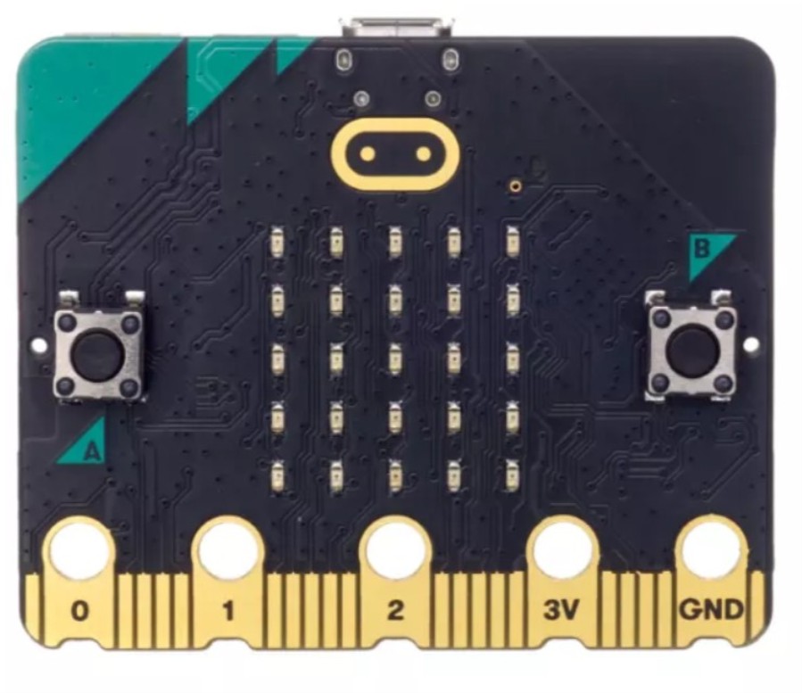 Micro:bit GO V2 - Tarjeta programable destinada a la educación - Con cable USB + Soporte pilas + 2 Pilas