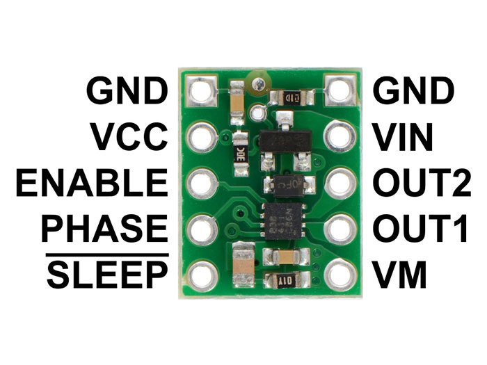 Pololu DRV8838 - Contrôleur Moteur Continu - 1,8 A - 2990
