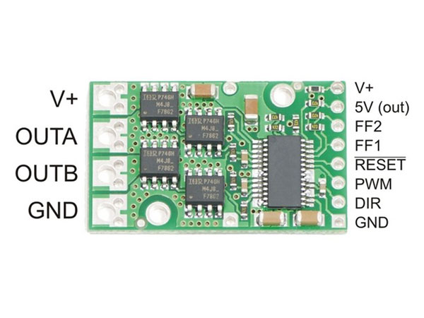 Pololu 36v9 - Contrôleur Moteur Continu - 9 A  - 756