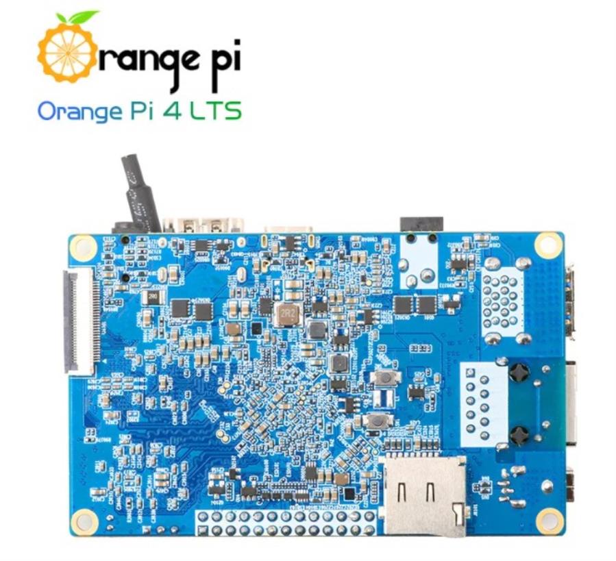 Orange Pi 4LTS 4Gb 16GbeMMC+Flash32Gb+Ac - Módulo com Acessórios: Fonte de Alimentação 5 V 4 A + Caixa + Cabo HDMI