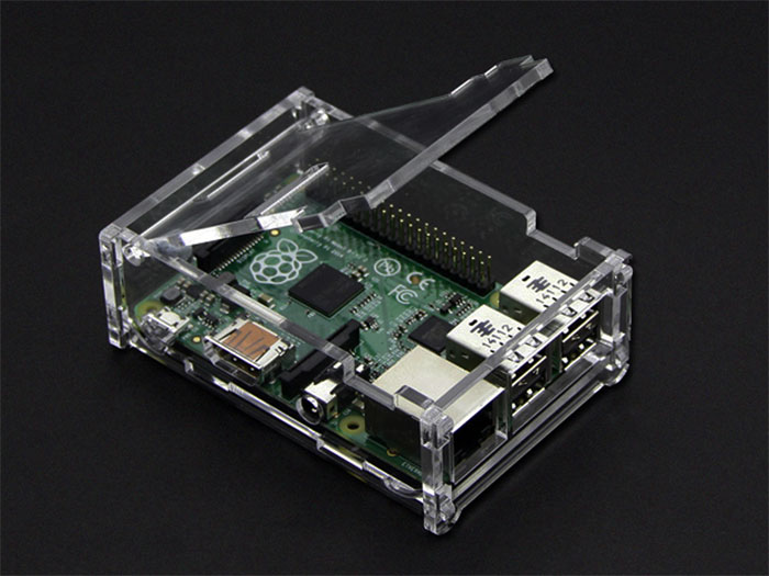 Raspberry Pi Model B+ and B 1GB Transparent Case - PRT-11980