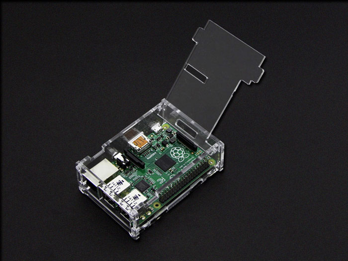 Raspberry Pi Model B+ and B 1GB Transparent Case - PRT-11980