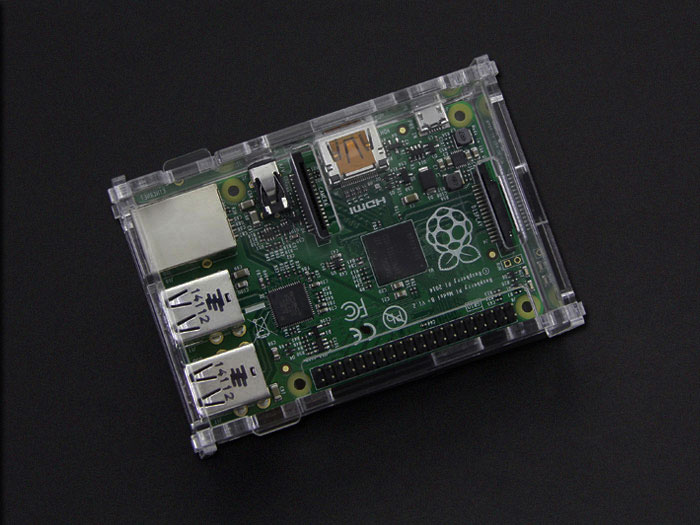 Raspberry Pi Model B+ and B 1GB Transparent Case - PRT-11980