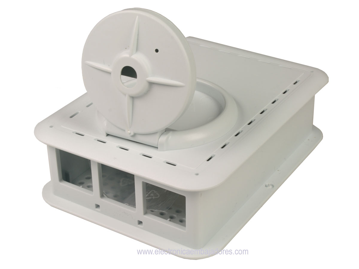 Teko - Boîtier Raspberry PI 4B avec Caméra Vidéo - ABS - Blanc - TEK-CAM4.40