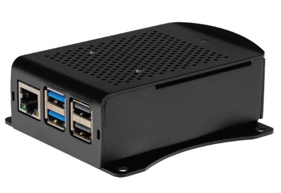 jOY-it RB-AlucaseP5-06B - Aluminum case for Raspberry Pi 5 with fan - Black